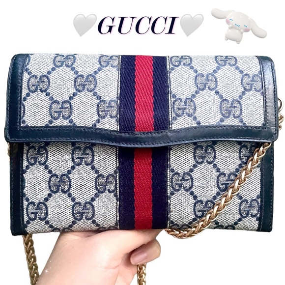 Gucci Handbags - RARE💎Auth💎GUCCI GG Sherryline Monogram Interlocking Wallet Ophidia Clutch💫